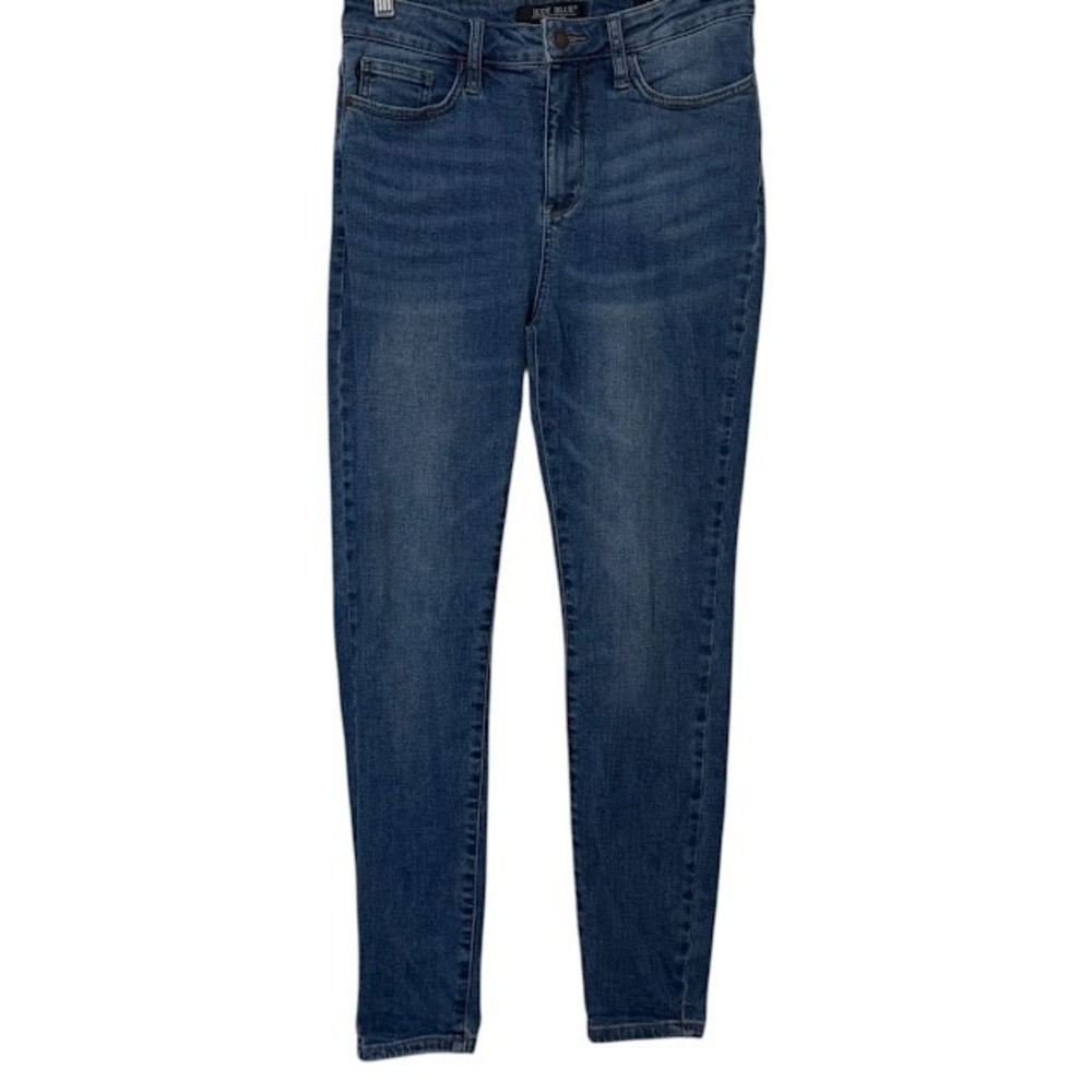 Judy Blue‎ Skinny Fit Mid Wash High Rise Plain Stretch Jeans Womens 7 / 28